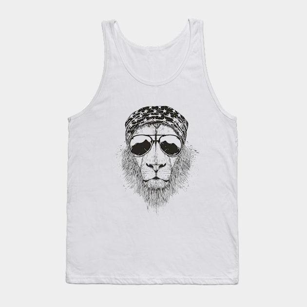 Wild lion (bw) Tank Top by soltib